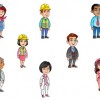 Personnages pour elearning